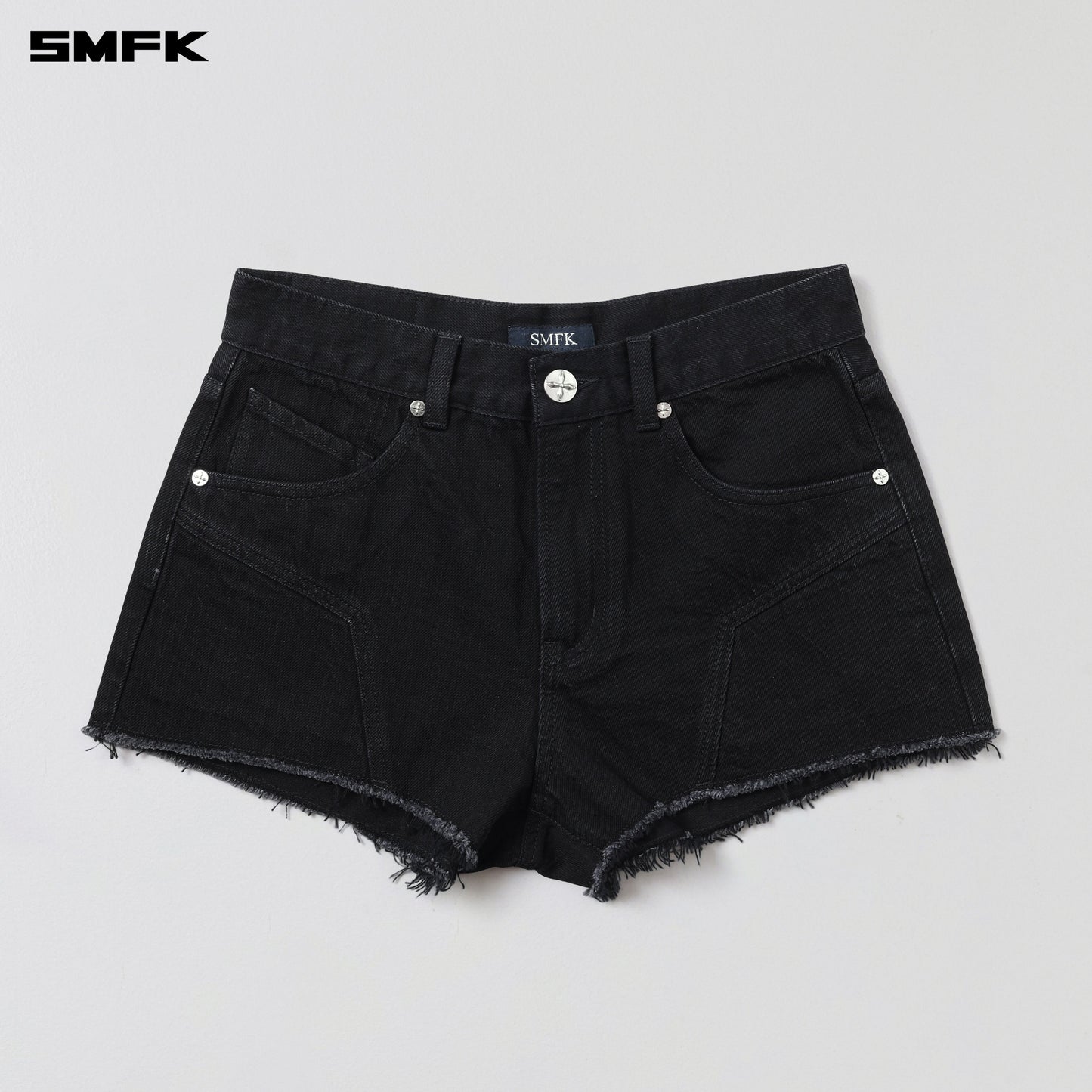 SMFK Wild Mirage Denim Shorts-Low/Cotton Wild Black