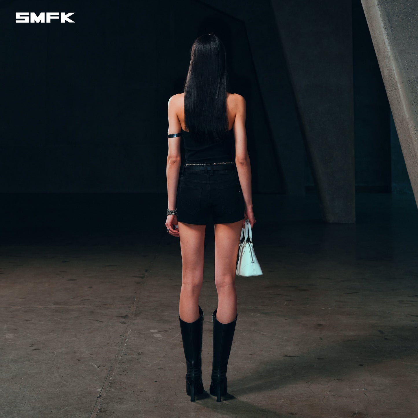 SMFK Rage Rove Slim Denim Shorts-High/Handcrafted Wild Black