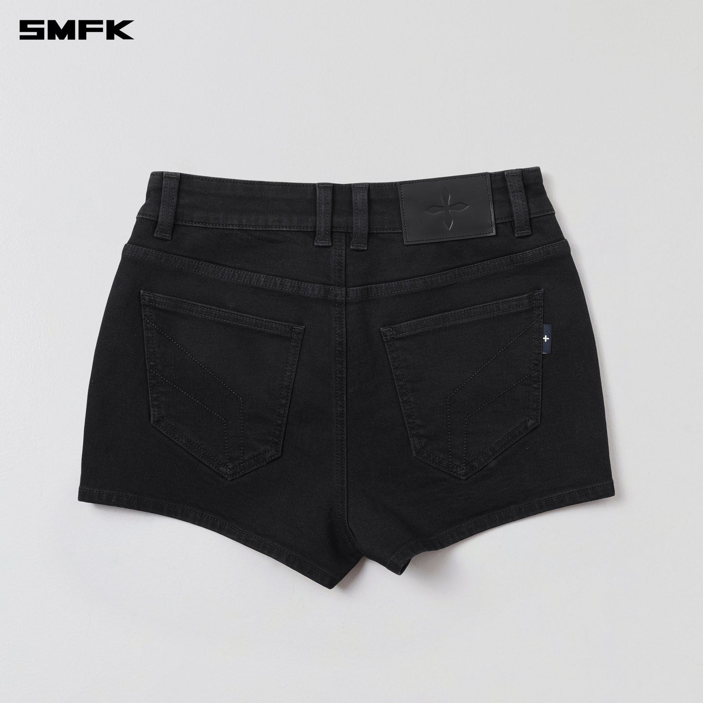 SMFK Rage Rove Slim Denim Shorts-High/Handcrafted Wild Black