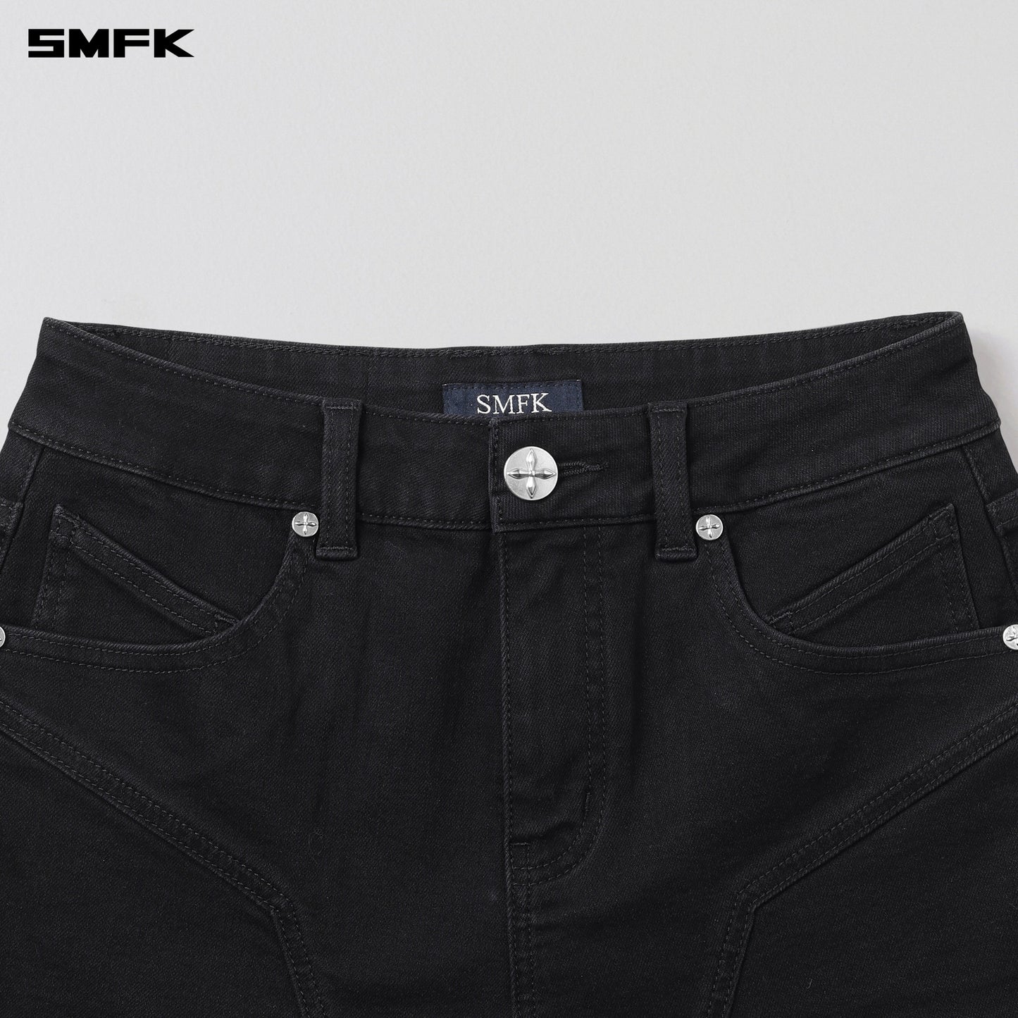 SMFK Rage Rove Slim Denim Shorts-High/Handcrafted Wild Black