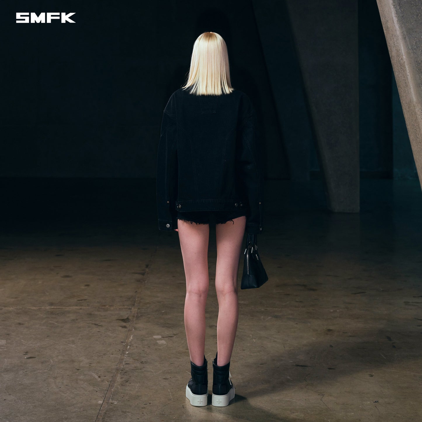 SMFK Wild Mirage Low-Wasit Denim Shorts/E-Cotton Wild Black