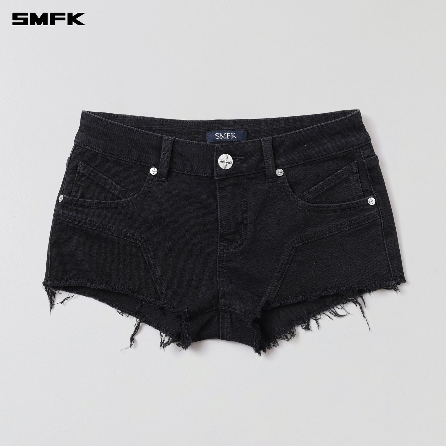 SMFK Wild Mirage Low-Wasit Denim Shorts/E-Cotton Wild Black