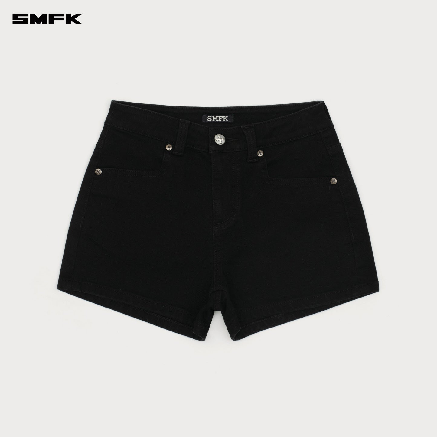 SMFK COMPASS DANCER Classic Denim Shorts Black
