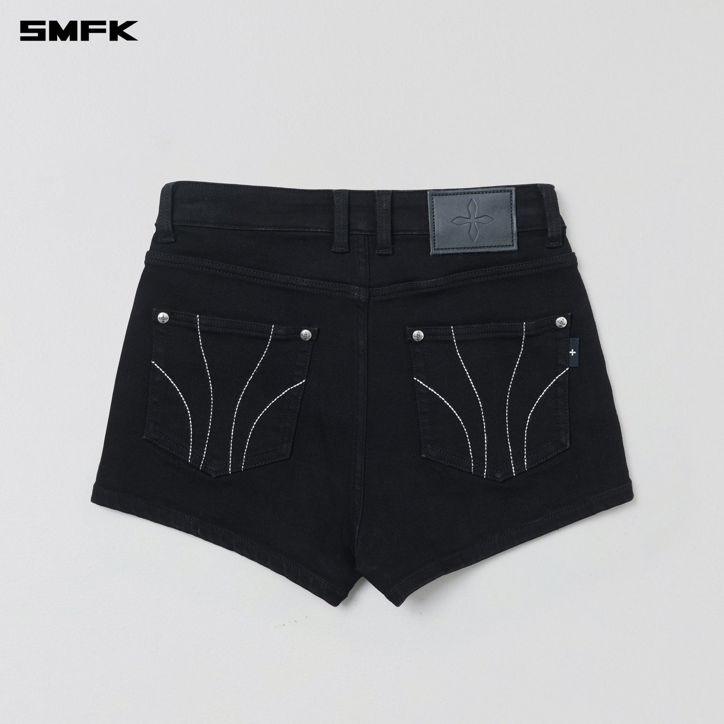 SMFK Compass Dancer Denim Flat Shorts Wild Black