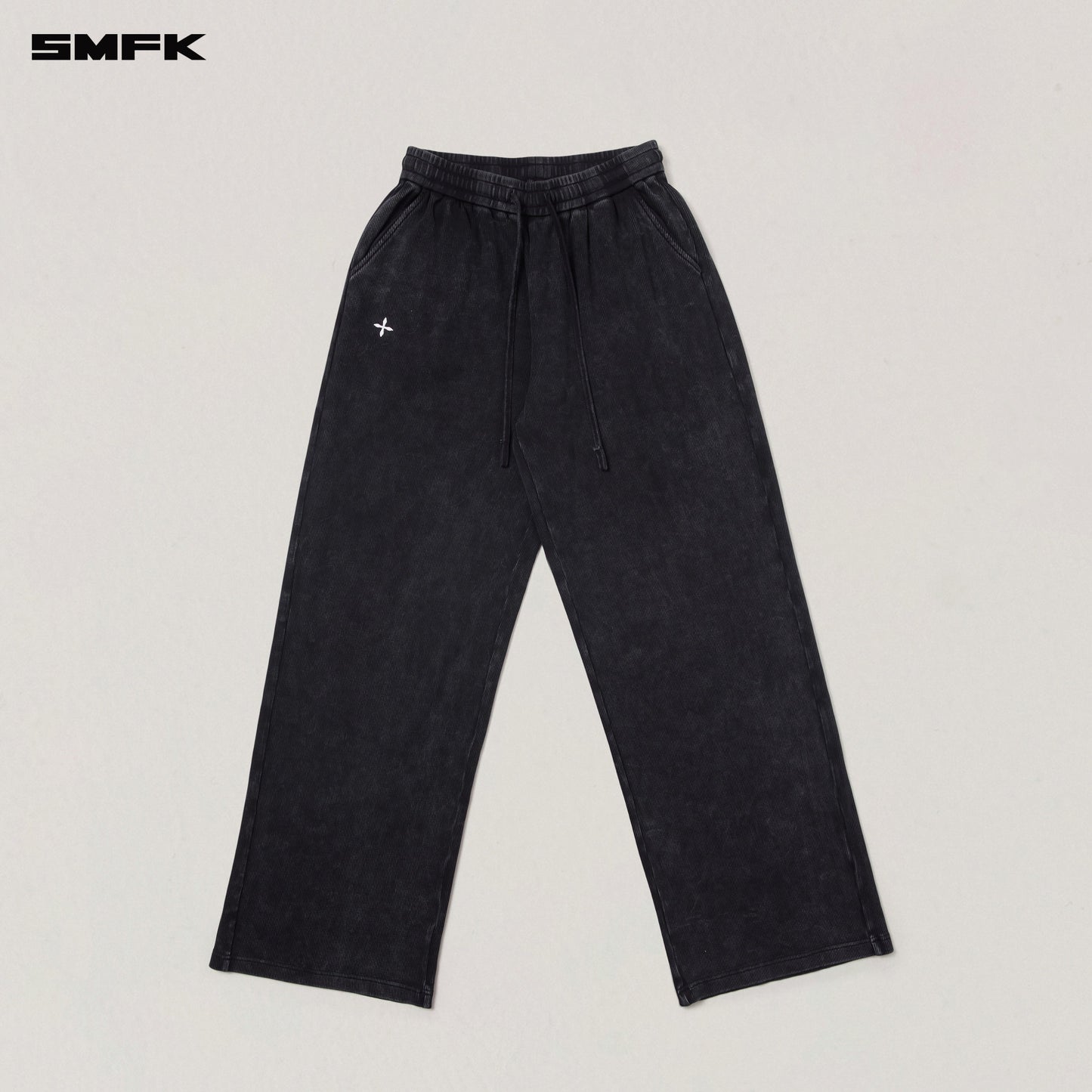 SMFK Vintage - Savage Straight Sports Pants/Fade Dye Wild Black