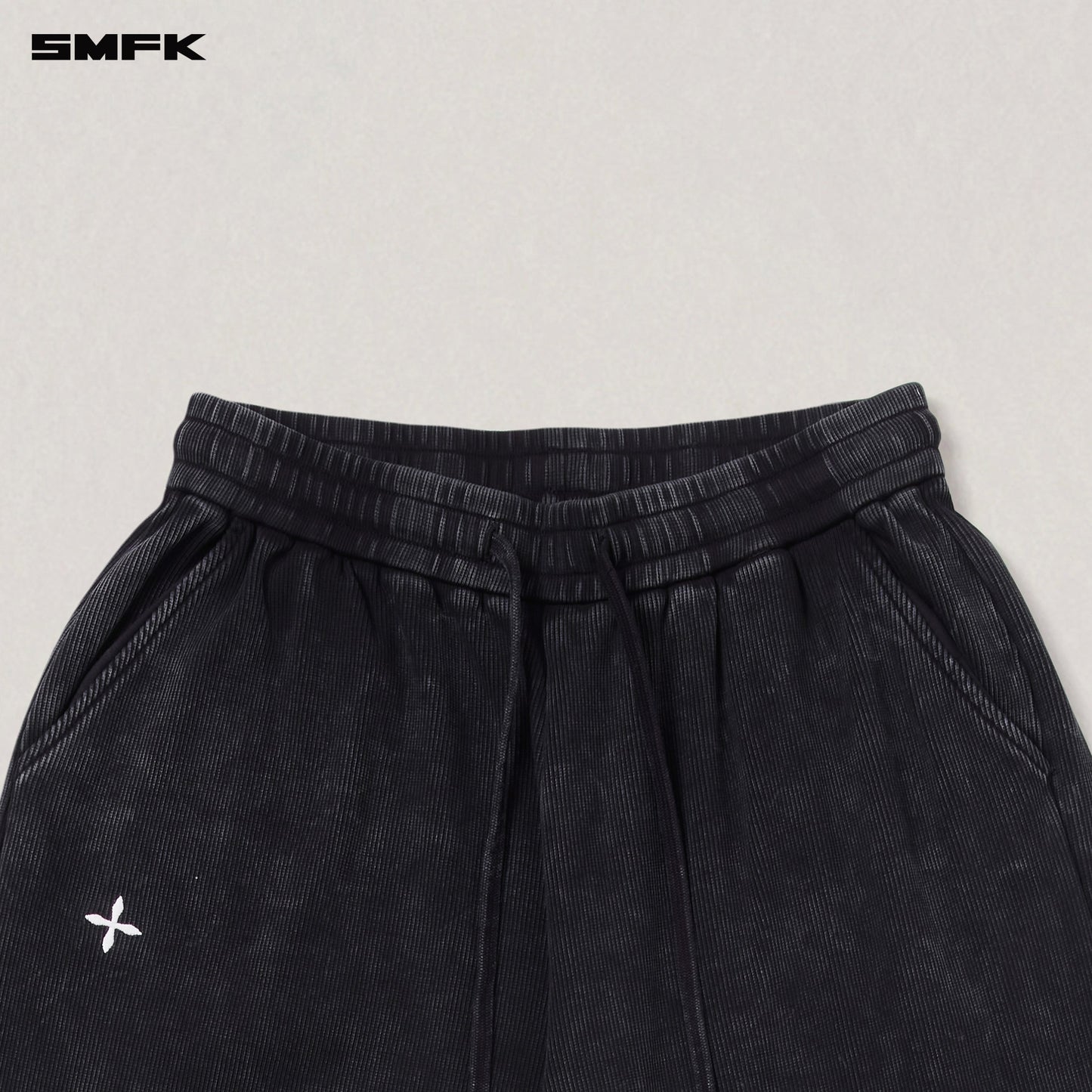 SMFK Vintage - Savage Straight Sports Pants/Fade Dye Wild Black