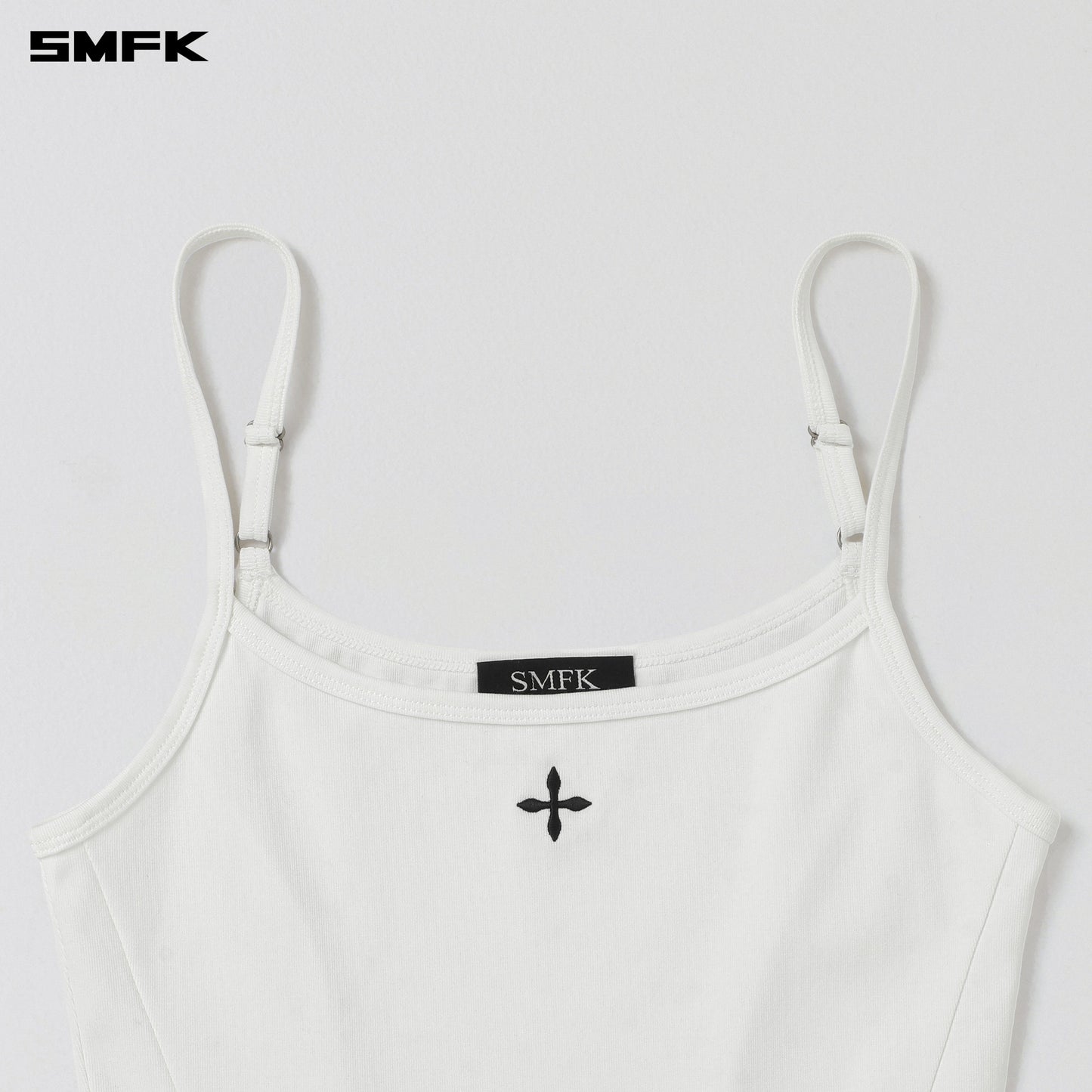 SMFK Vintage Rove Fade Camisole/Cotton Garment Dye Cloud White