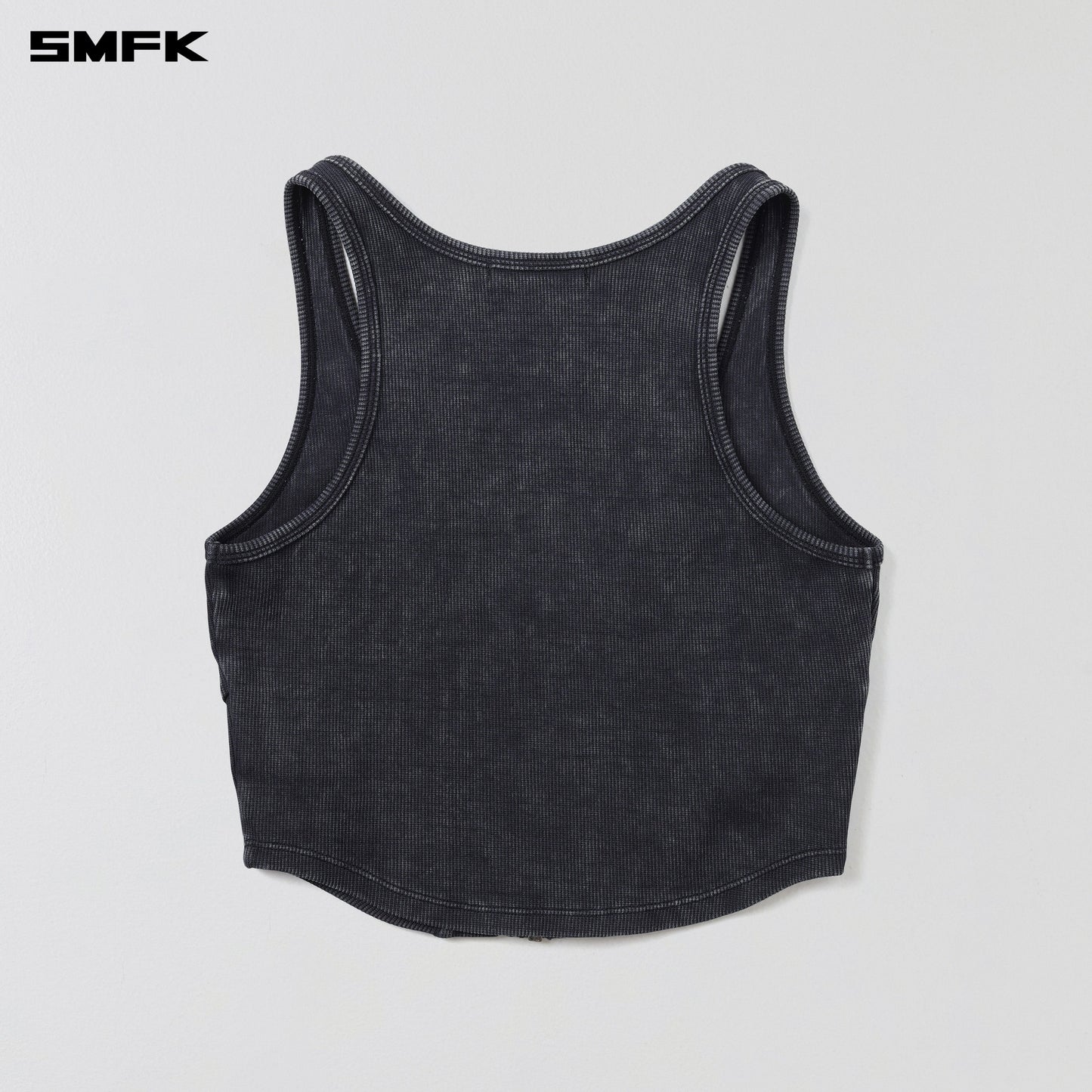 SMFK Vintage Rove Zip Tank/Fade Dye Vanish Black