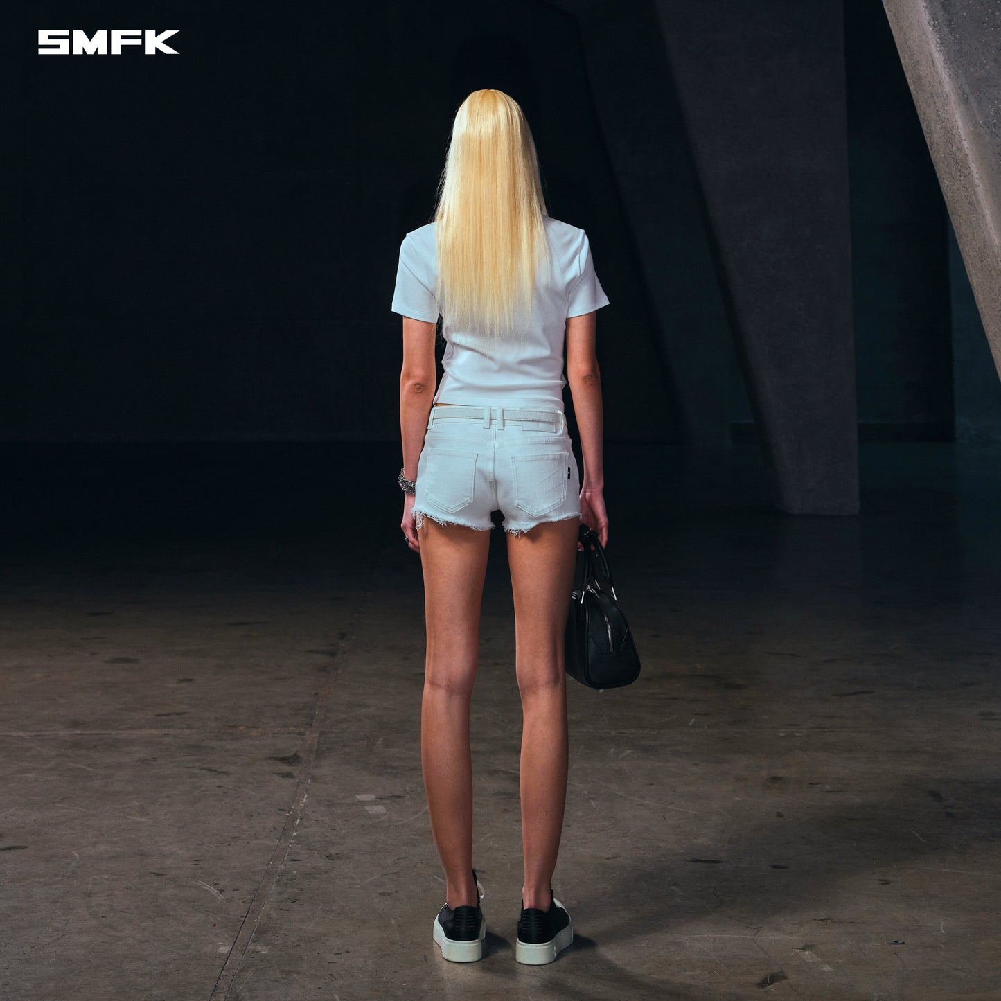SMFK Vintage Vanish Silk Tee/Garment Dye Cloud White