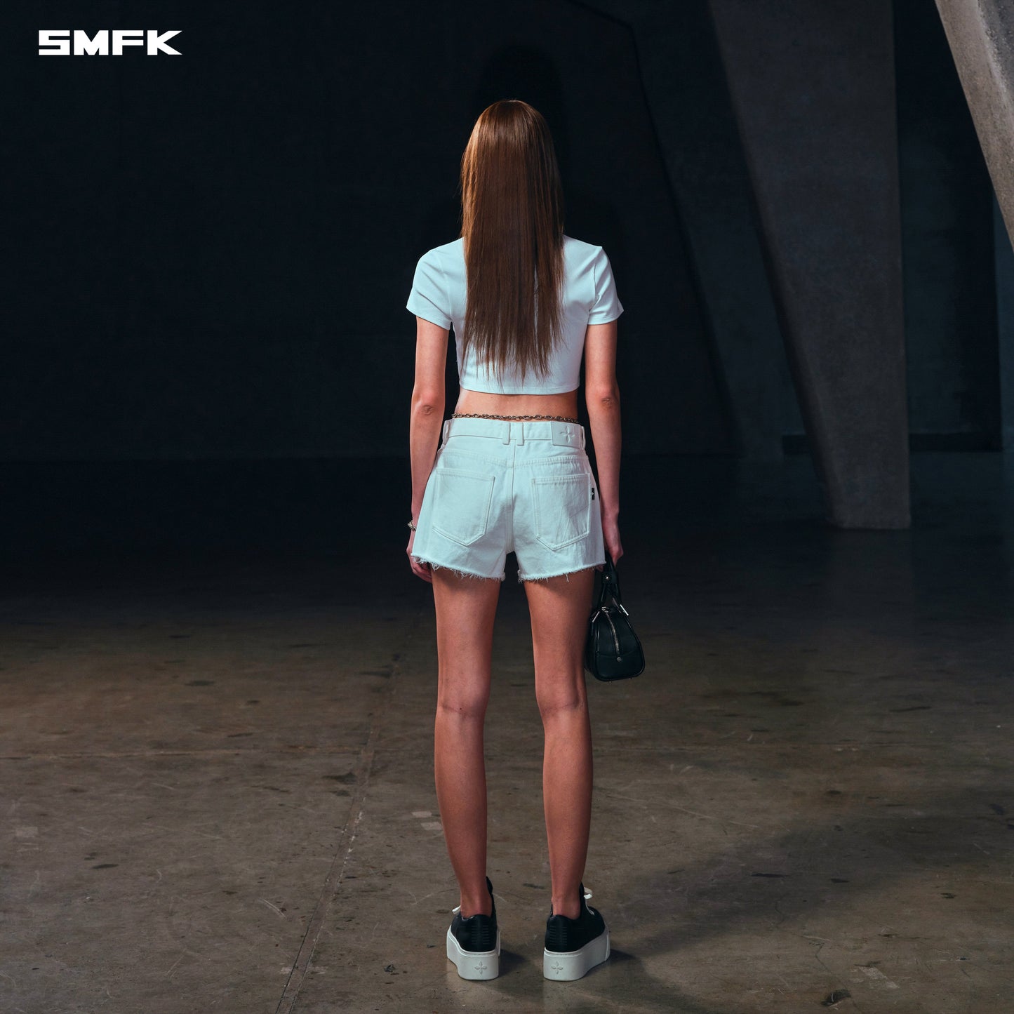 SMFK Vintage Vanish Silk Short Tee/Garment Dye Cloud White