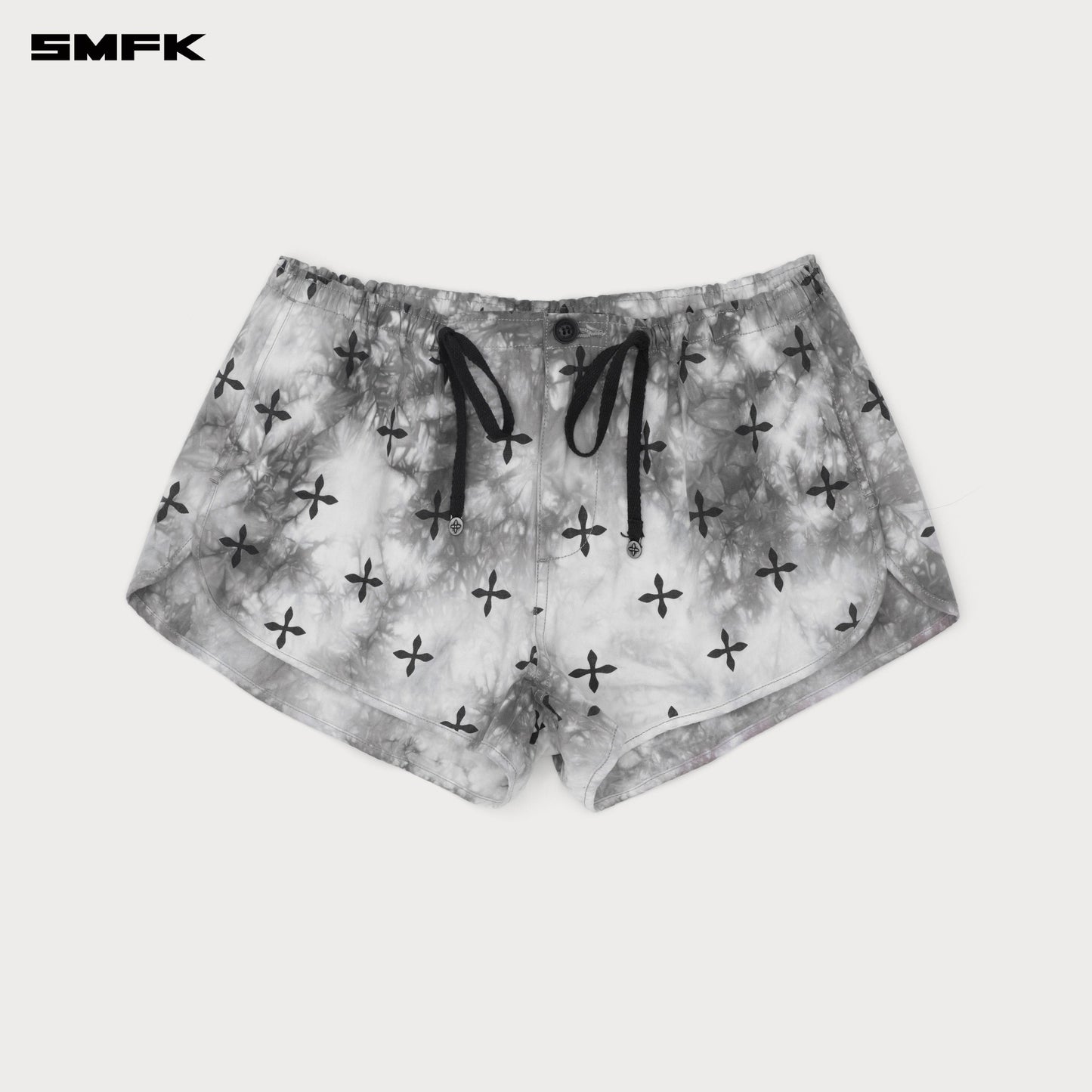 SMFK Compass Ink Garden hand-dyed Paratrooper Shorts