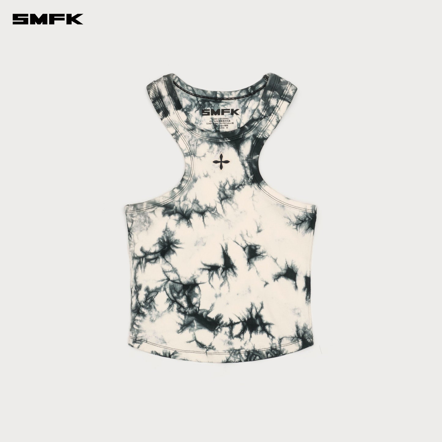SMFK FUTURE Mirage Phantom Tie-Dye Training Vest Black and White