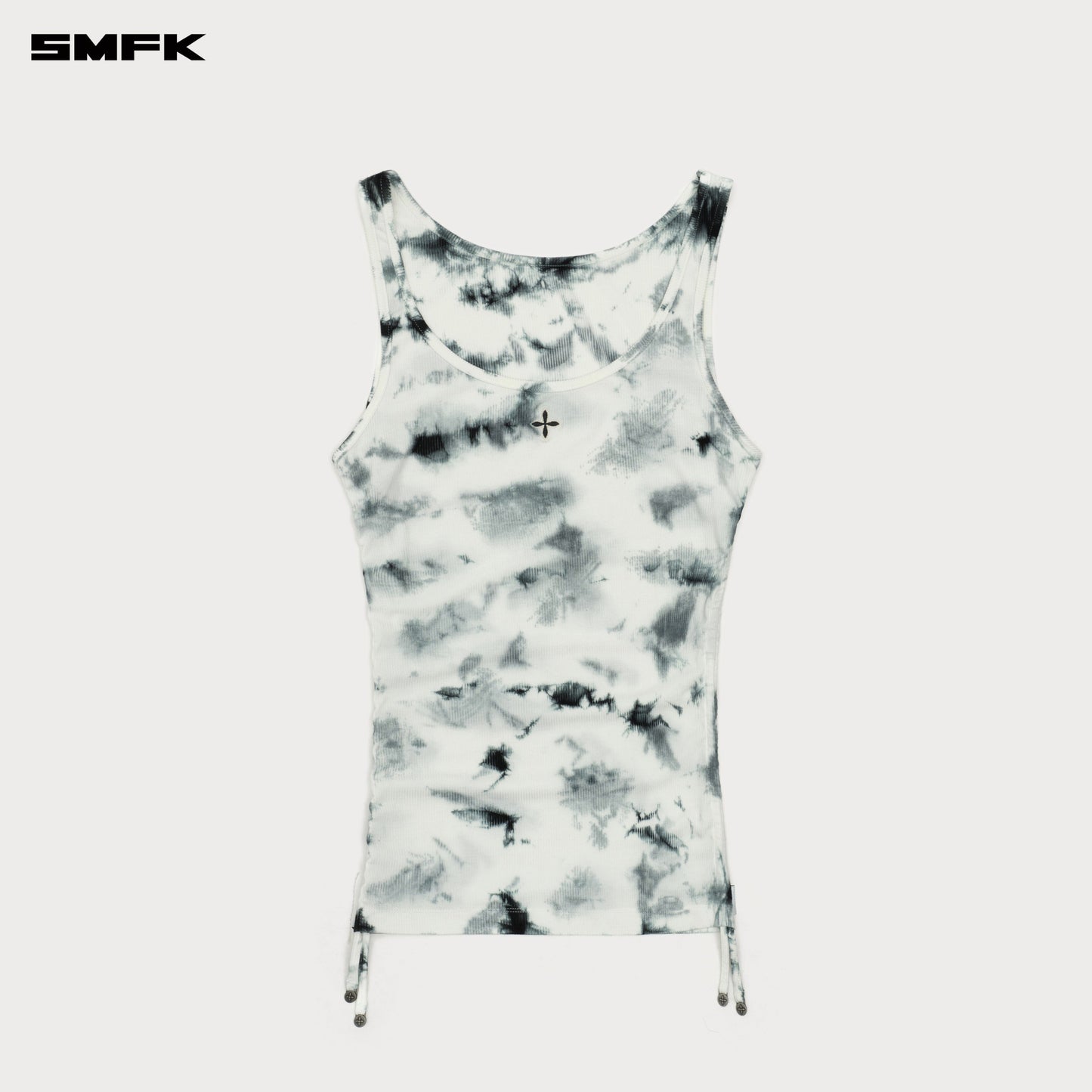 SMFK FUTURE Mirage Tie-dye Shutter Sports Vest Black And White