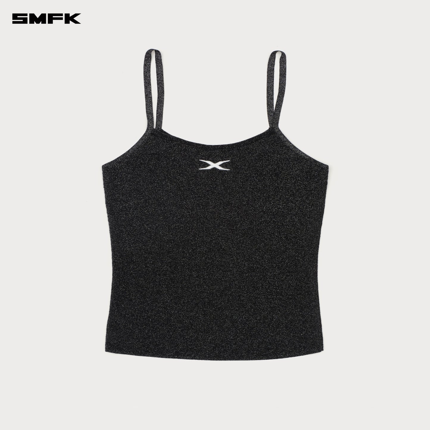 SMFK Future Nebula Knitted Strap Top Nebula Black