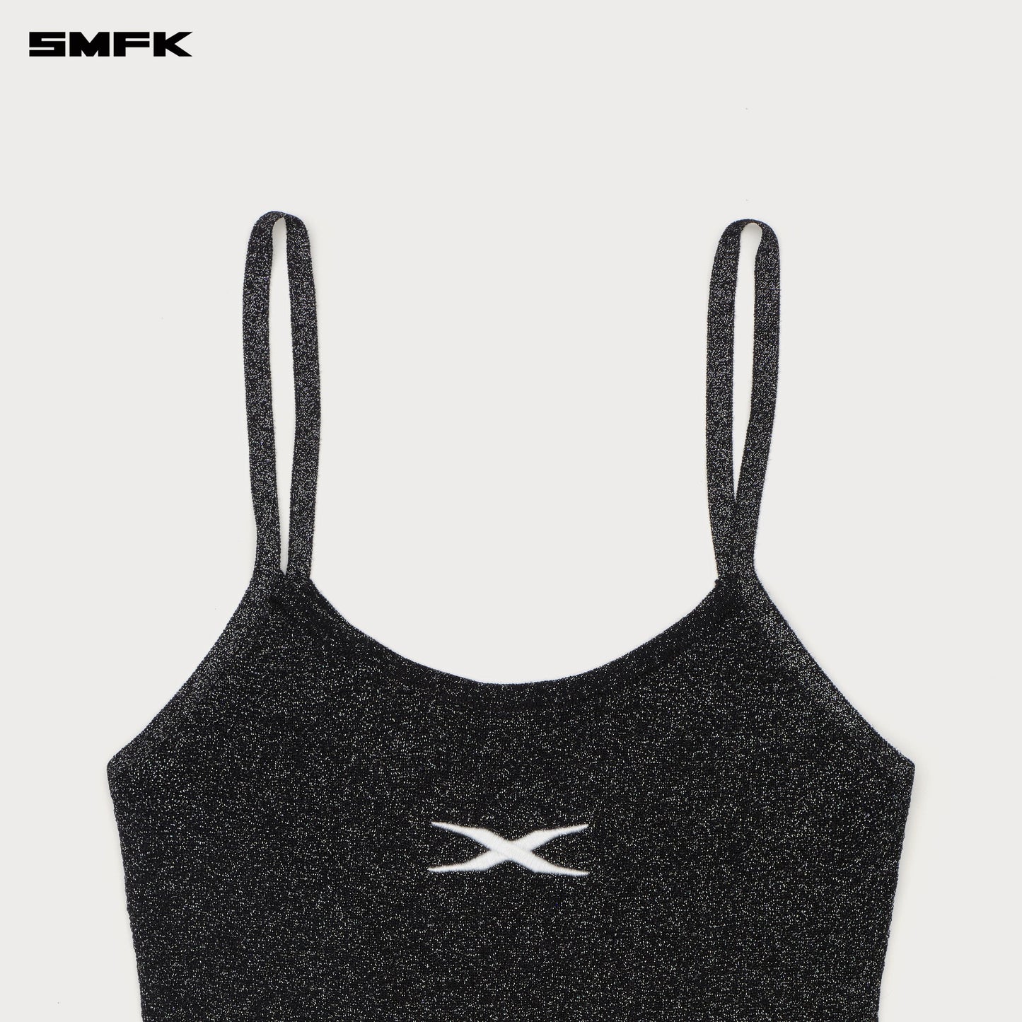 SMFK Future Nebula Knitted Strap Top Nebula Black