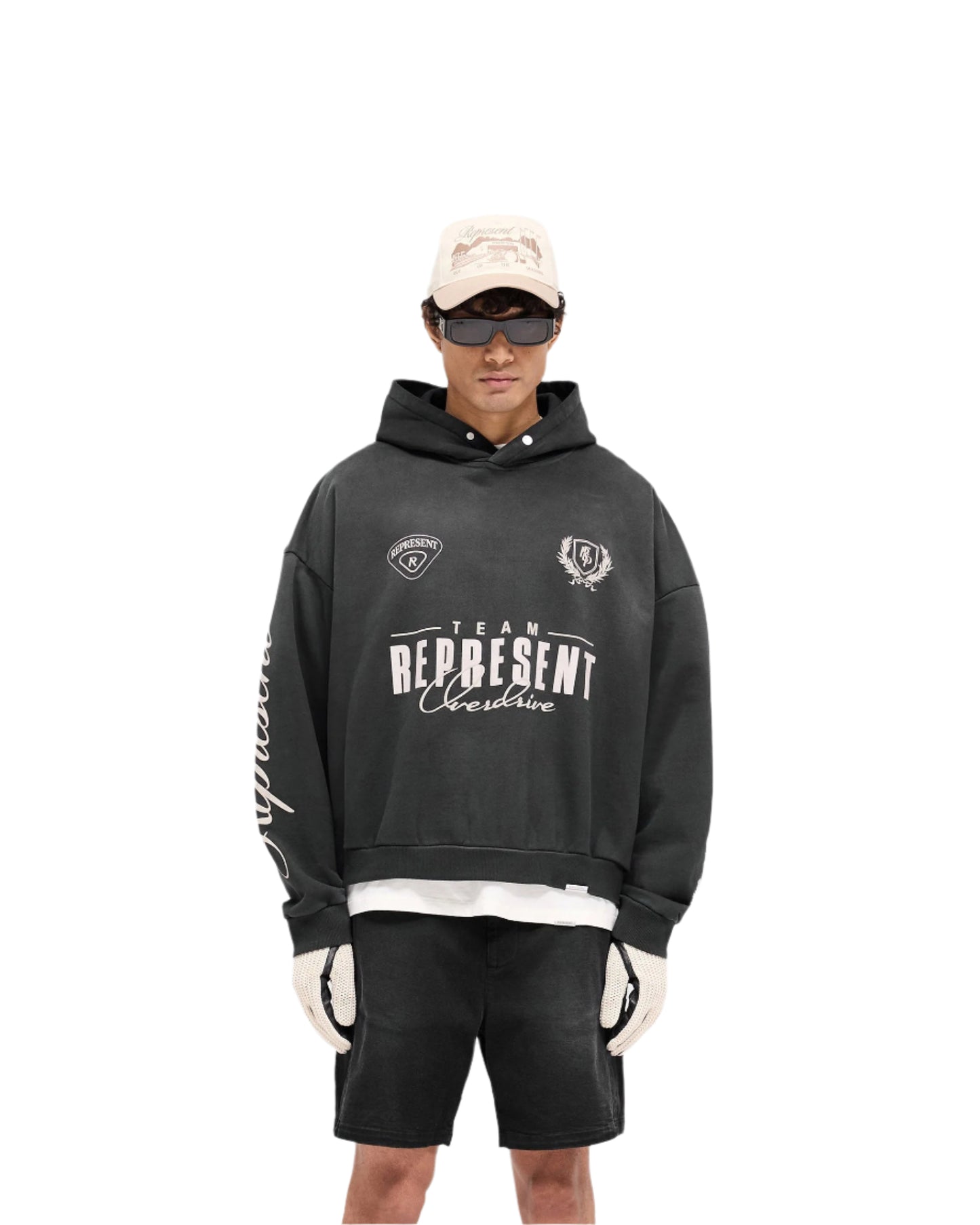 REPRESENT World Championship Hoodie Stained Black