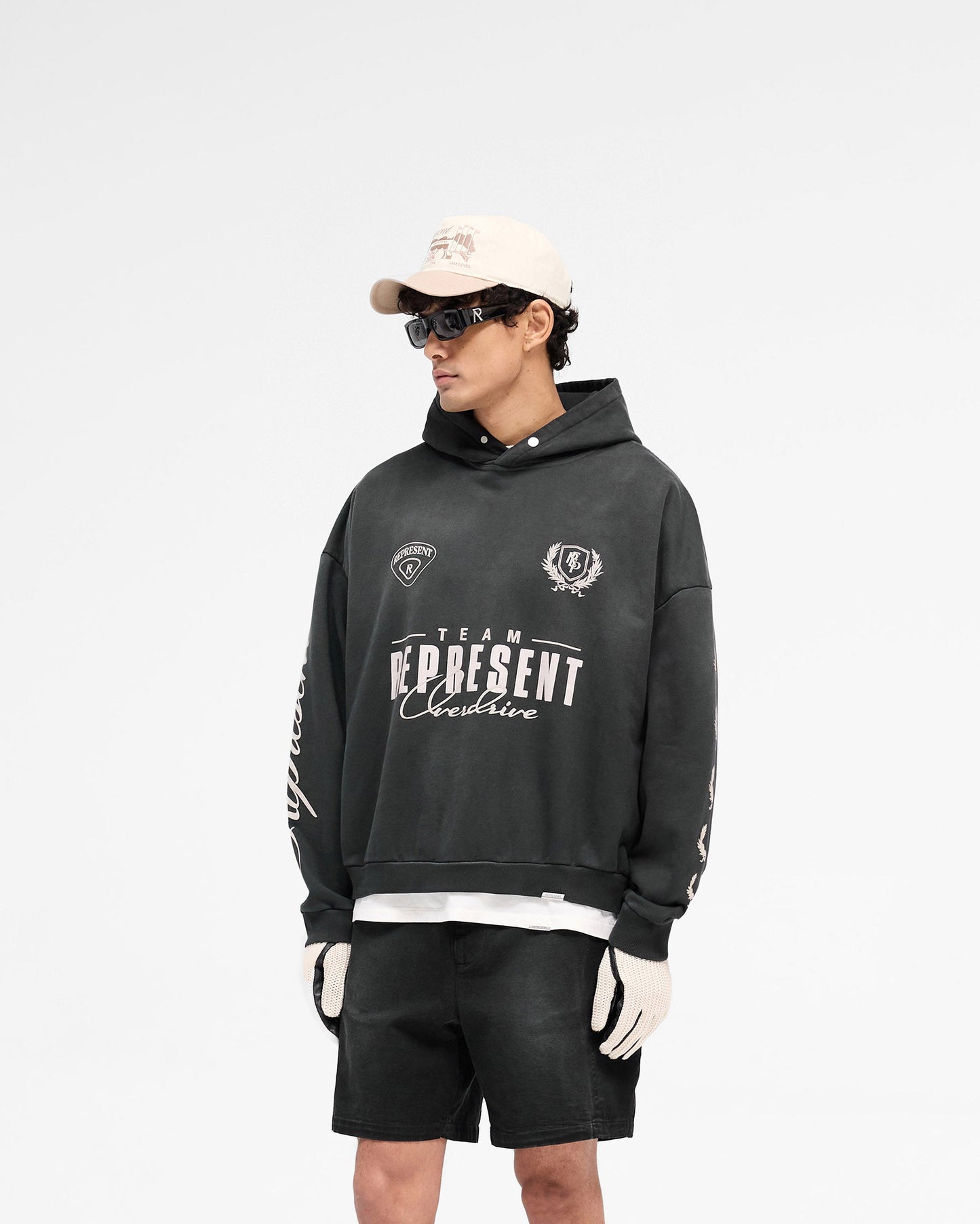 REPRESENT World Championship Hoodie Stained Black