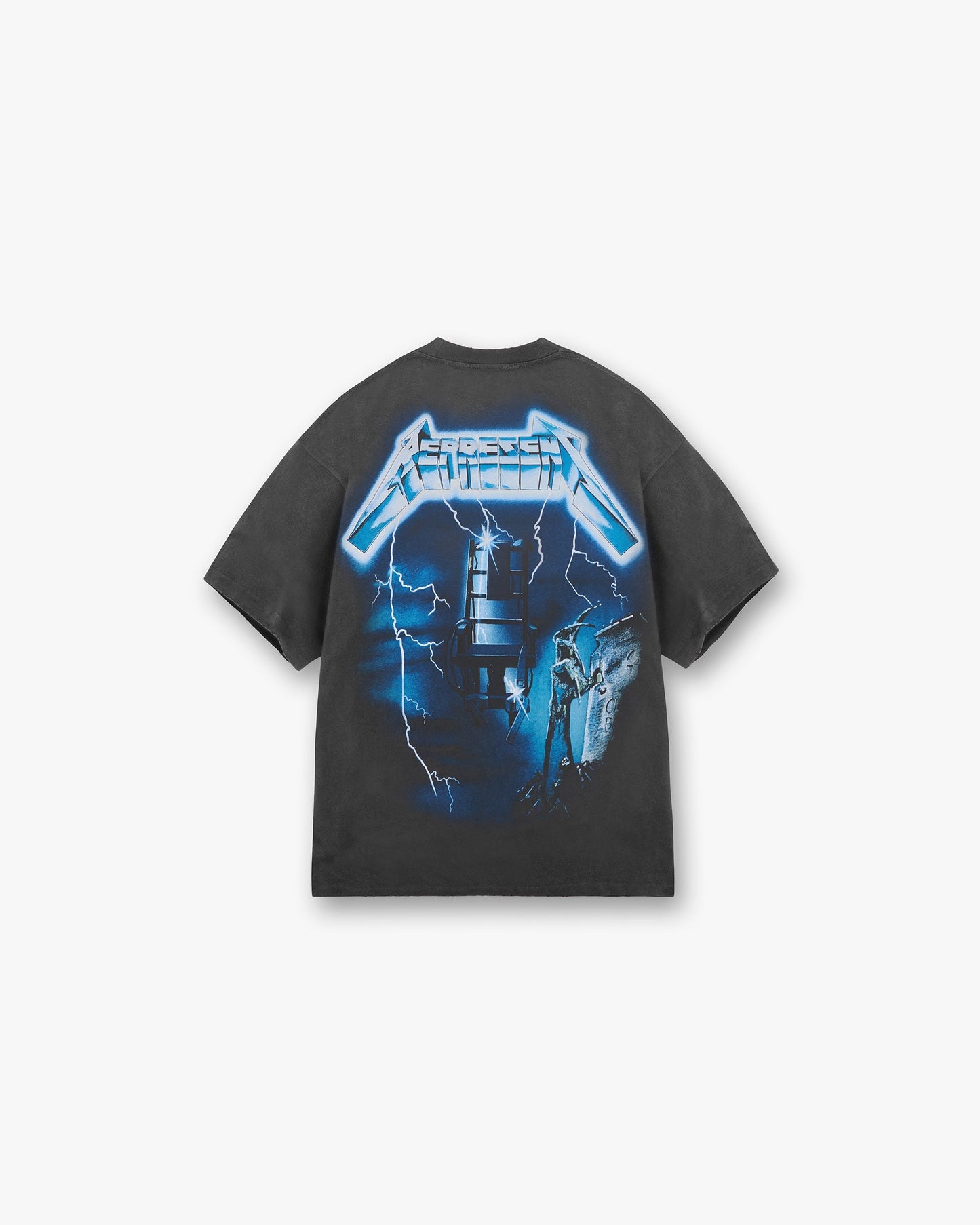 REPRESENT Metallica Ride The Lightning SS T-shirt Vintage Grey