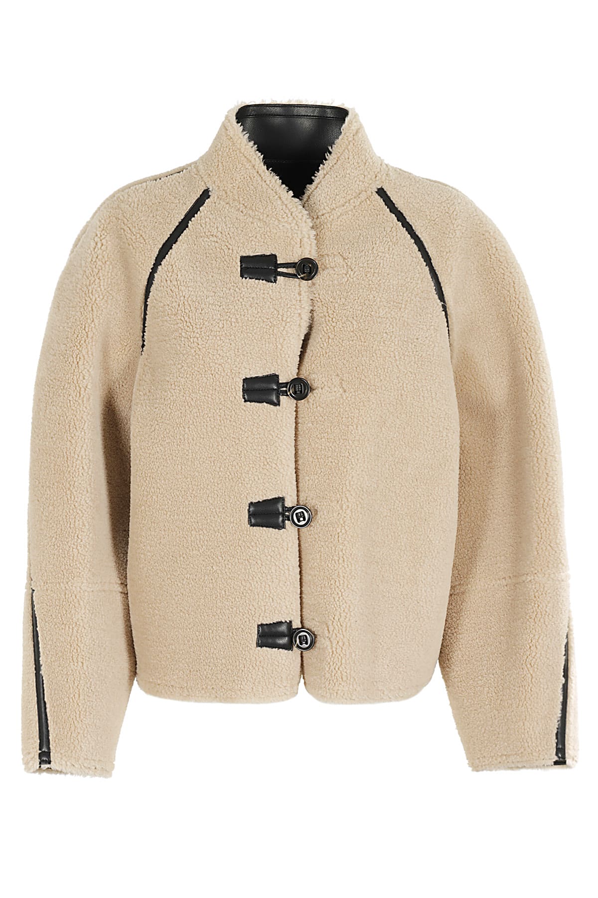 LOW CLASSIC Short Shearling Reversible Coat