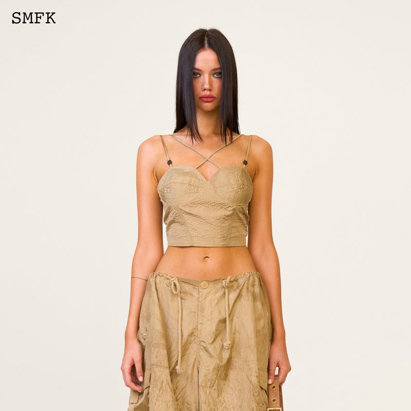 SMFK Ancient Myth Golden Snake Hunting Quilted Sling Top