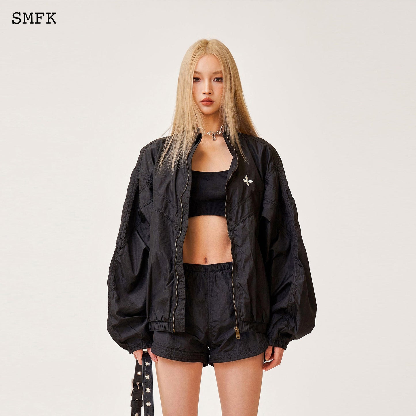 SMFK Ancient Myth Viper Alloy Loose Training Jacket Black