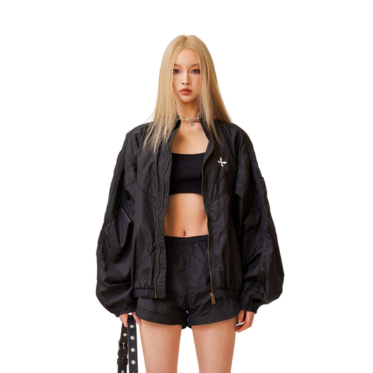 SMFK Ancient Myth Viper Alloy Loose Training Jacket Black
