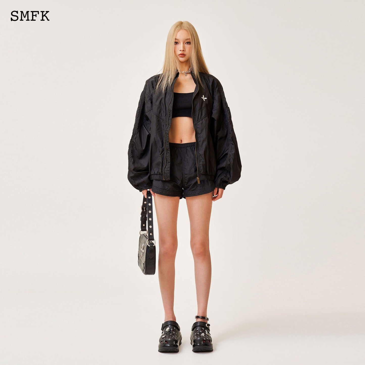 SMFK Ancient Myth Viper Alloy Loose Training Jacket Black