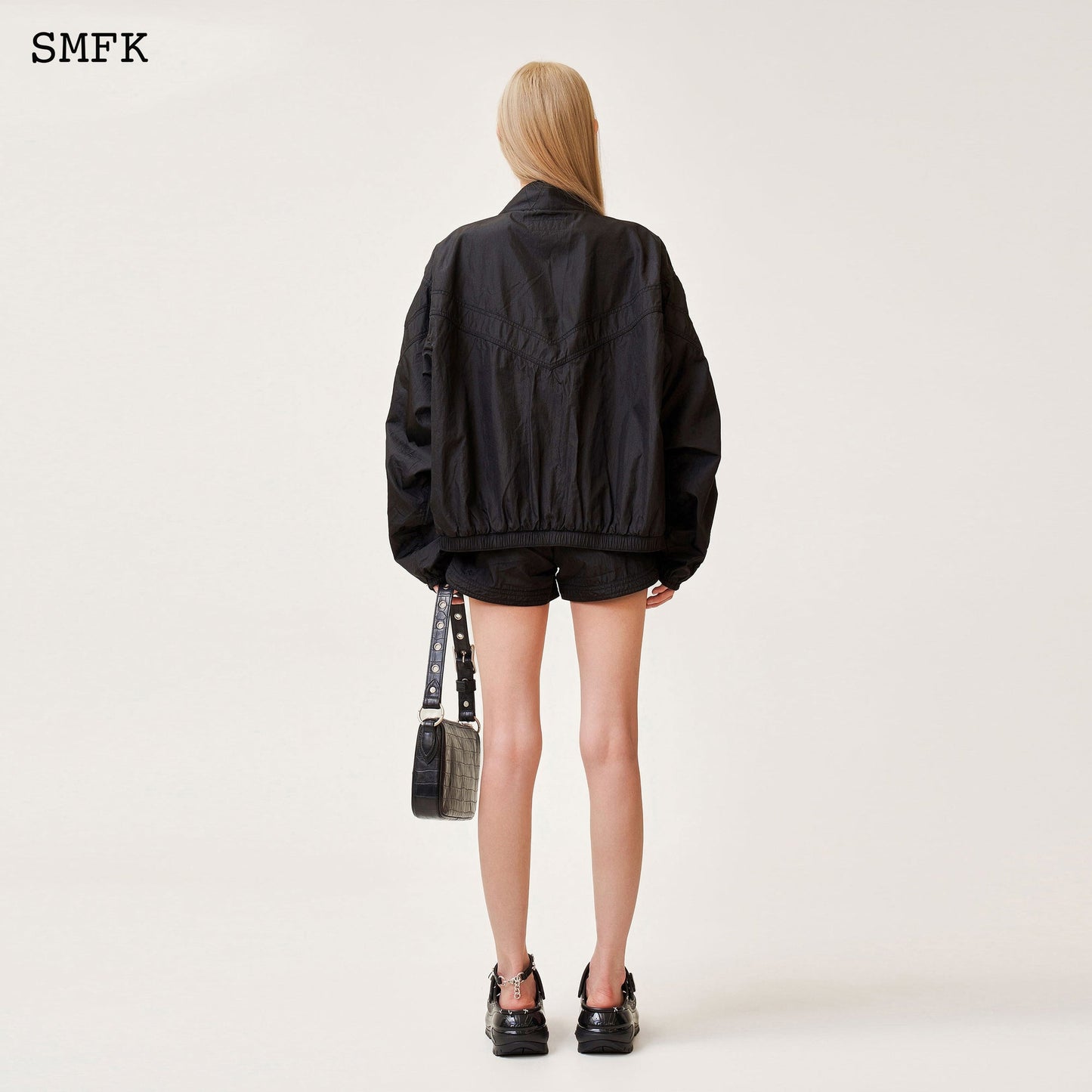 SMFK Ancient Myth Viper Alloy Loose Training Jacket Black