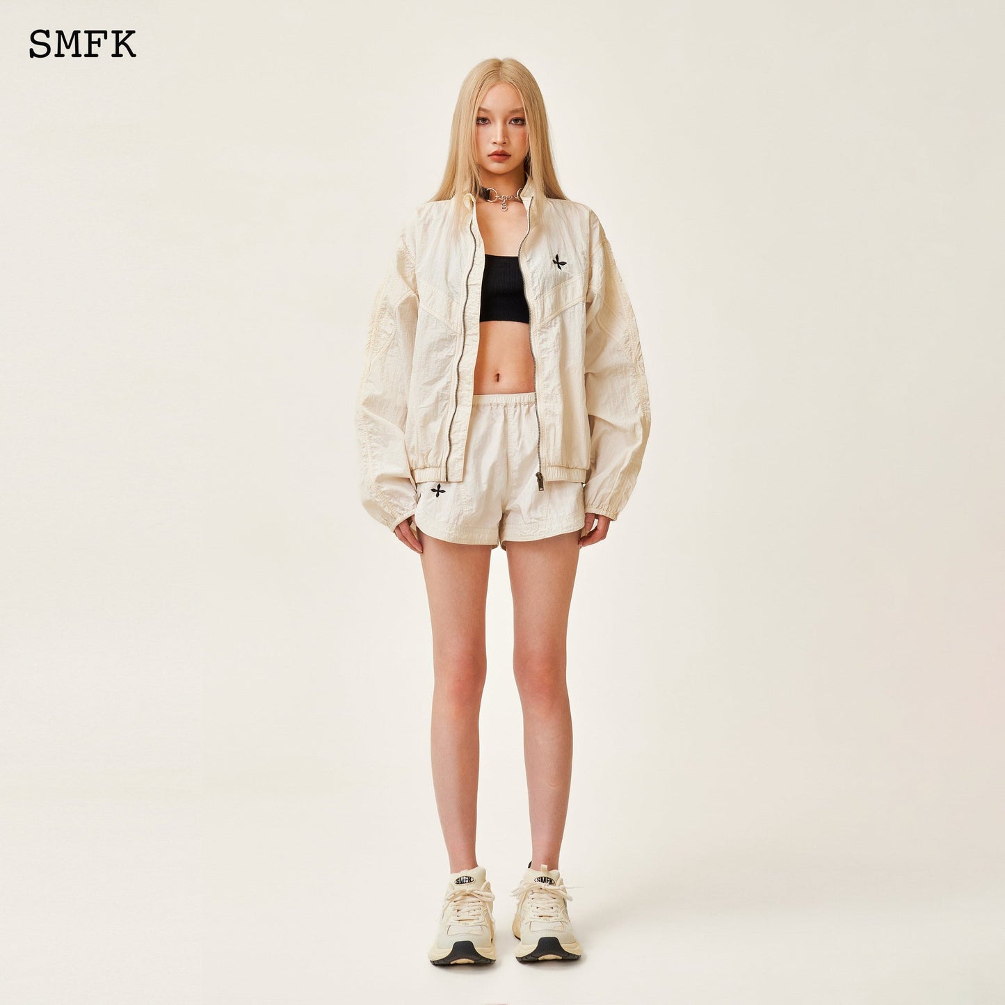 SMFK Ancient Myth Viper Alloy Loose Training Jacket White