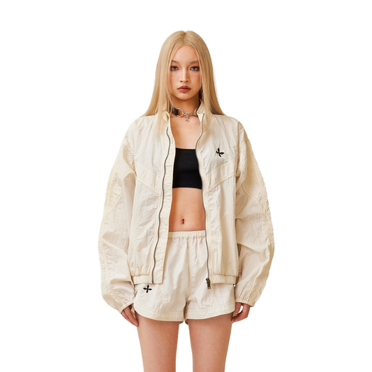 SMFK Ancient Myth Viper Alloy Loose Training Jacket White