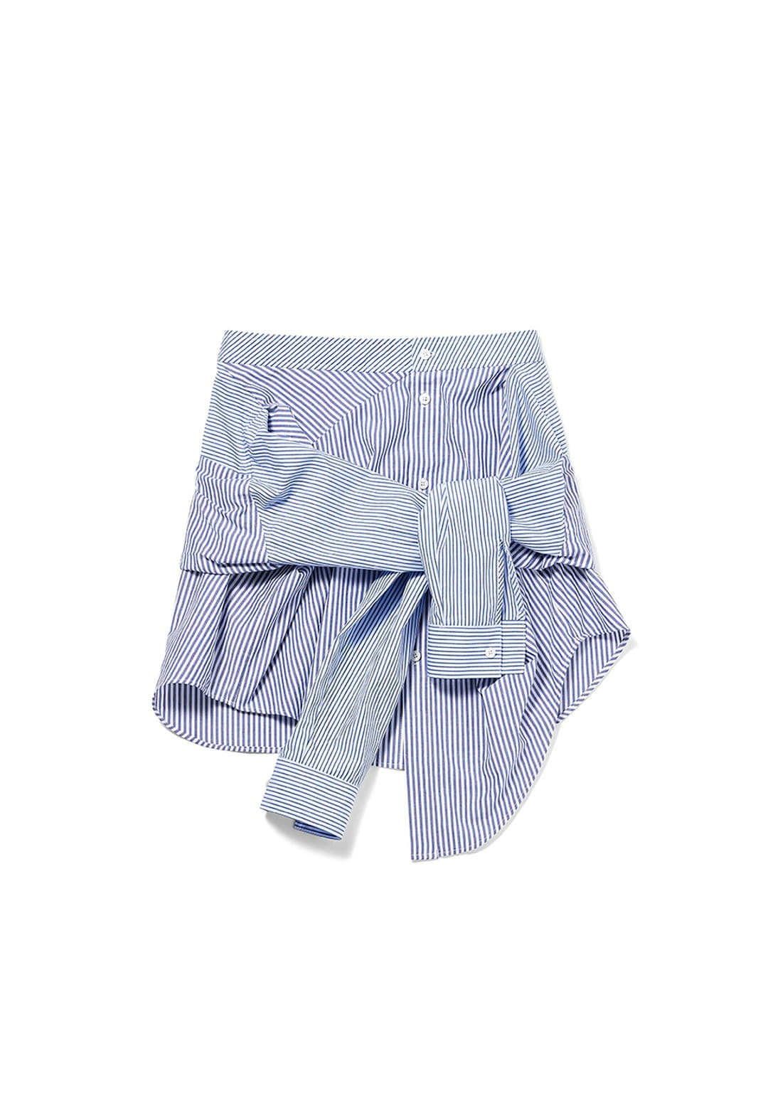 OPEN YY Stripe Shirt Skirt Blue