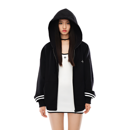 SMFK Black Night Compass Campus Wide Hoodie