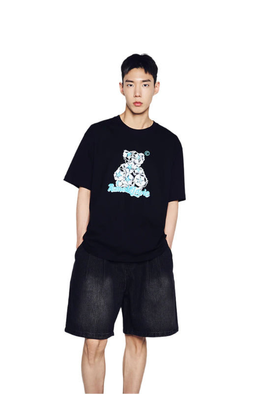 ADLV Star Bear Short Sleeve T-Shirt Black