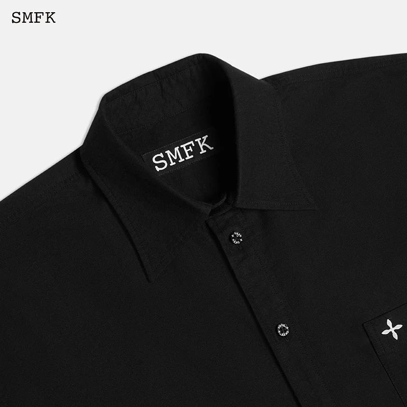 SMFK Compass Black Night Flower Classical Shirt