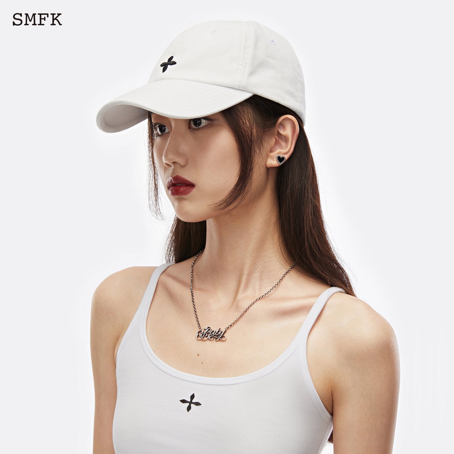 SMFK Compass Classic Baseball Cap White