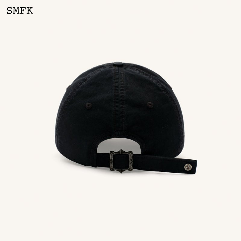 SMFK Compass Classic Cross Baseball Cap In Black