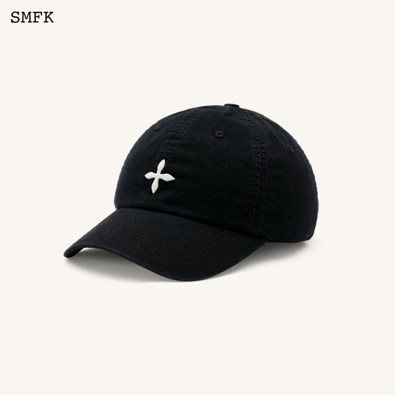 SMFK Compass Classic Cross Baseball Cap In Black
