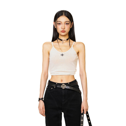 SMFK Compass Classic Woolen Knitted Tube Top in White
