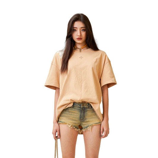 SMFK Compass Cross Classic Oversized Tee In Desert