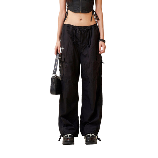 SMFK Compass Cross Classic Paratrooper Pants In Black