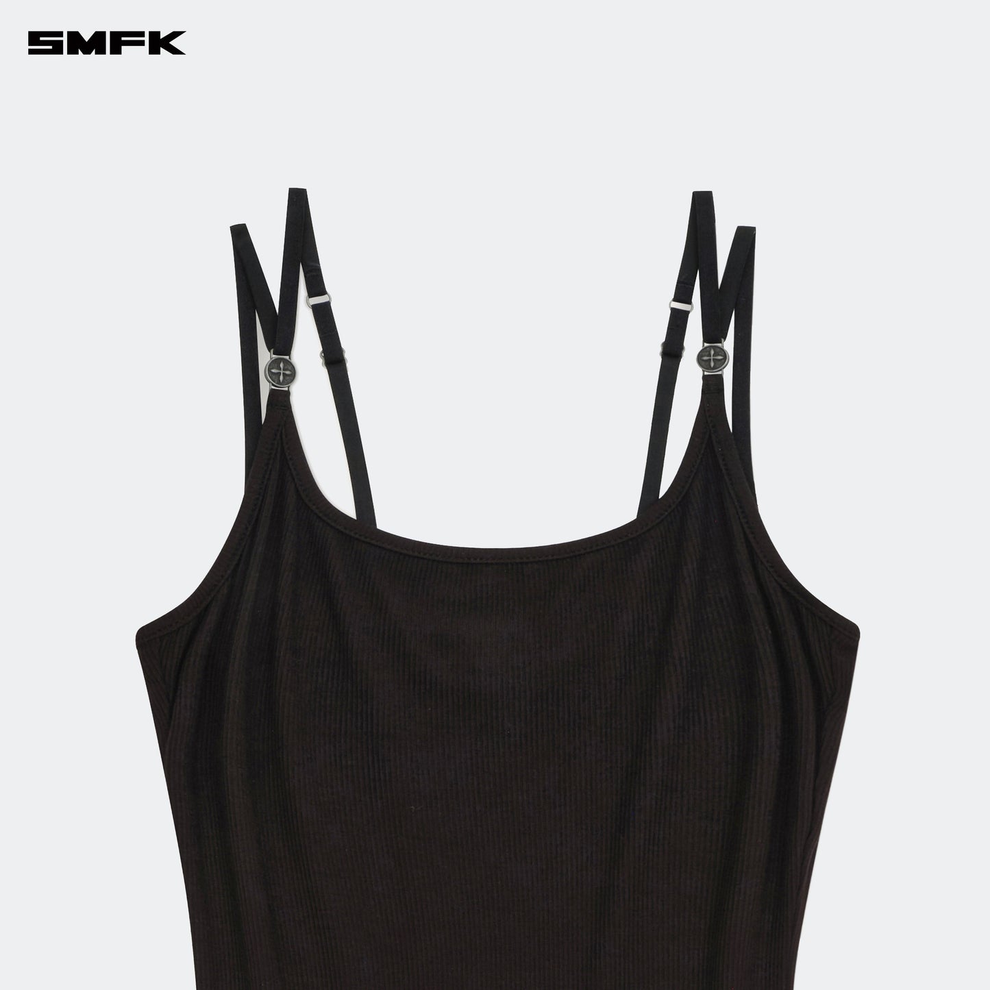 SMFK Compass Hug Slim Fit Long Dress Black
