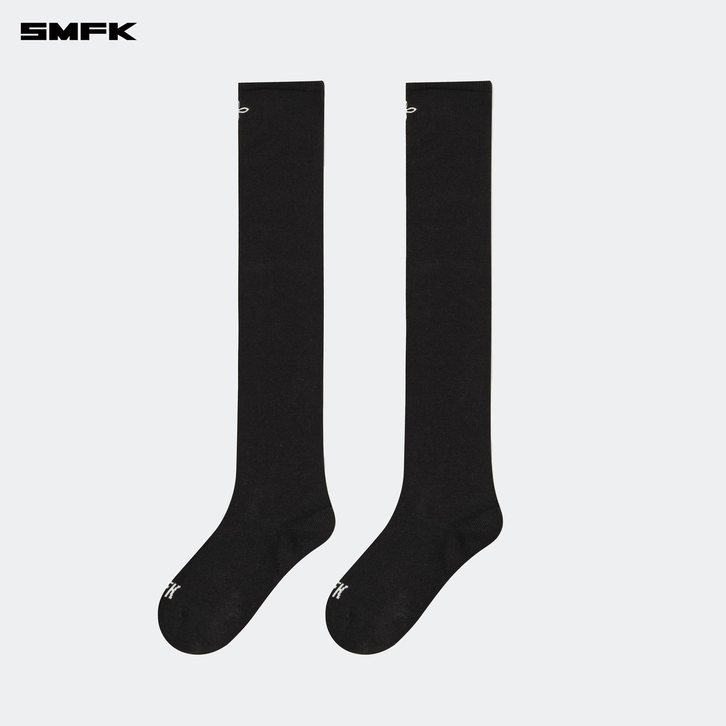 SMFK Compass Hug Sports High-Calf Socks Black (2 Pairs)