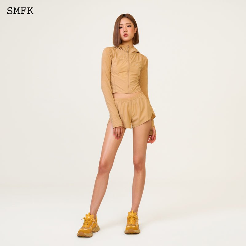 SMFK Compass Hug Sun-Proof Super Light Hoodie Nude