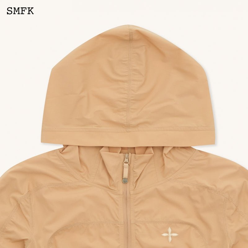 SMFK Compass Hug Sun-Proof Super Light Hoodie Nude