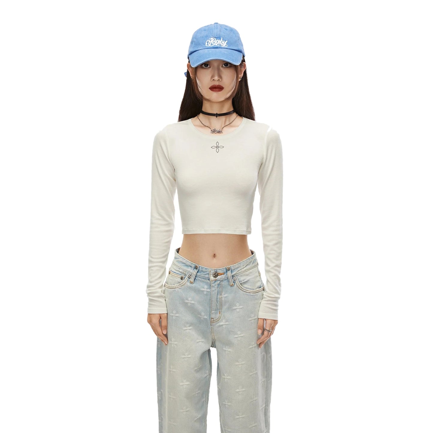SMFK Midnight Flower Wool Knitted Sweater