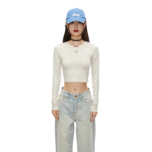 SMFK Midnight Flower Wool Knitted Sweater