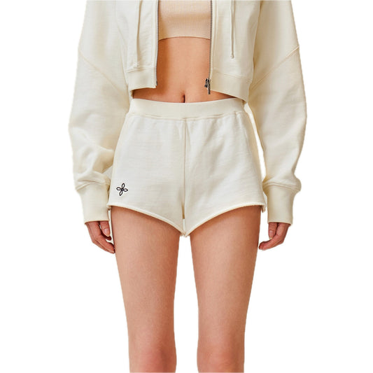 SMFK Compass Rove Stray Slim-Fit Sporty Shorts White