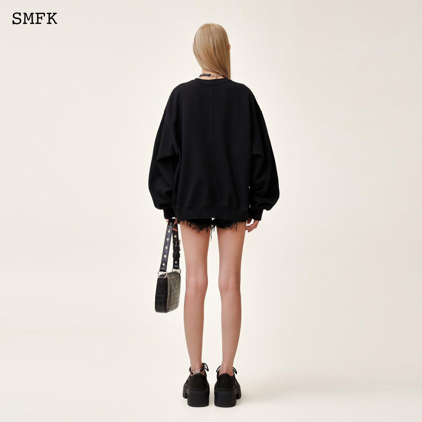SMFK Compass Star Garden Classic Sports Black Sweatshirt