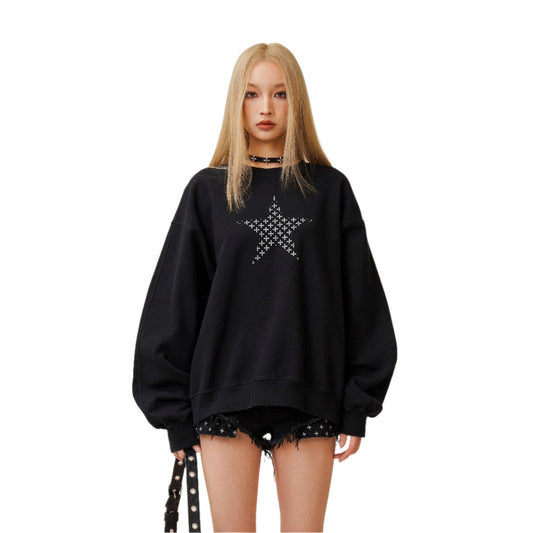 SMFK Compass Star Garden Classic Sports Black Sweatshirt