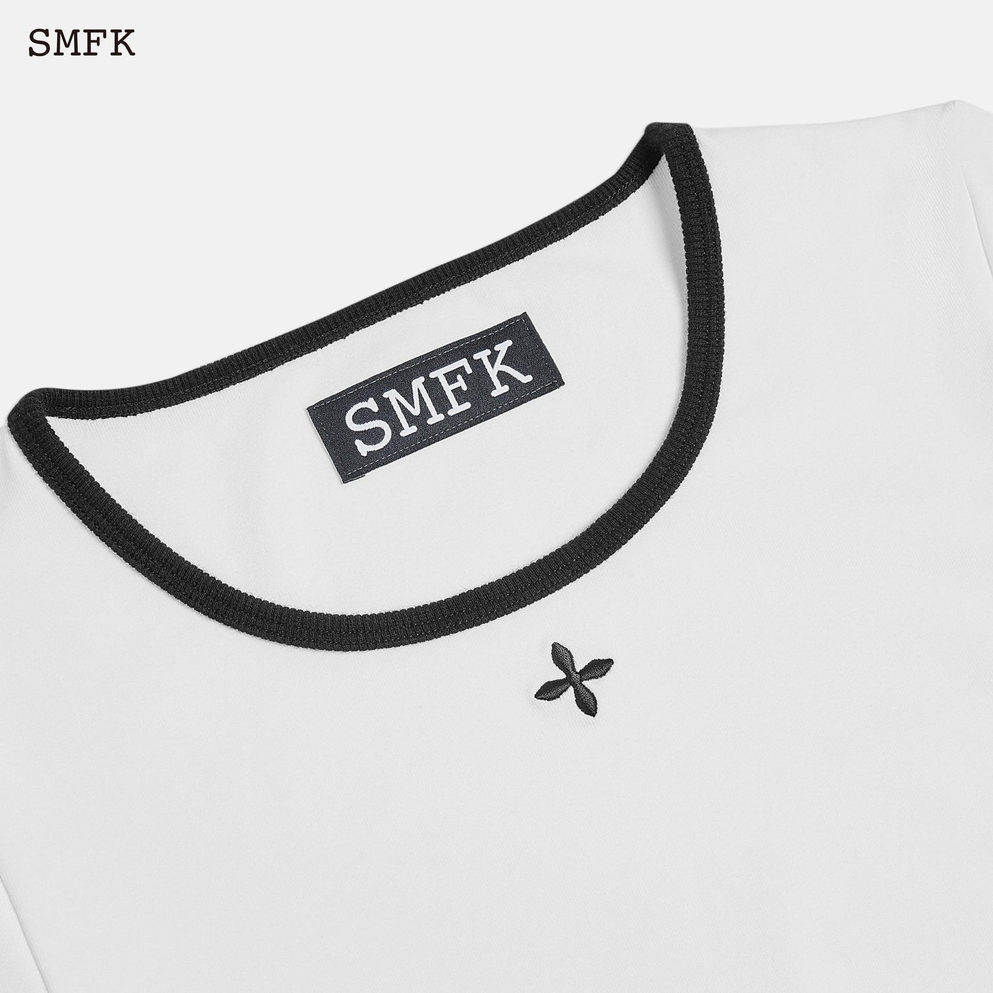 SMFK Compass Vintage Sports Short Body Tee White